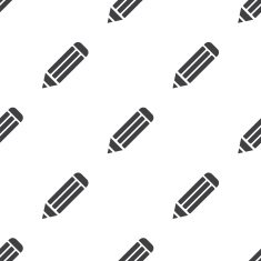 pencil vector seamless pattern N2