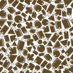 Sale tags seamless background vector icon set monochrome N2