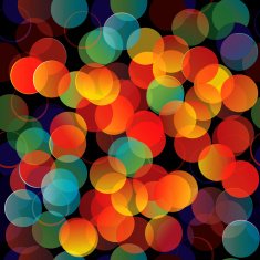 Vector seamless pattern colorful lights