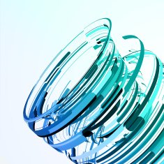 Futuristic abstract shape illustration N2