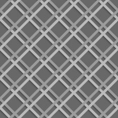 Geometrical pattern with white beveled lattice net