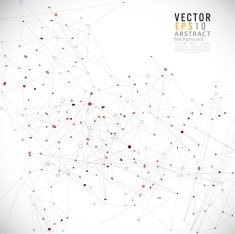 Abstract futuristic mesh background lines and shapes vector