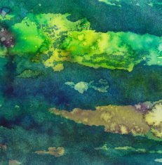 Bright green and blue hand painted background