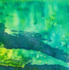 Hand painted textured background with shades of blue and green
