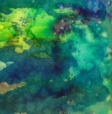 Green and blue brilliant hand painted texture