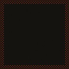 Black paper with orange glitter dot frame N2