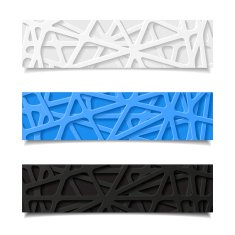 Set of abstract banners N18
