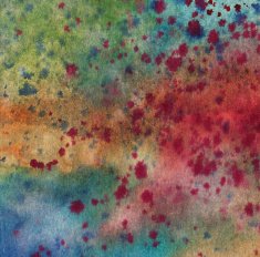 Hand painted background with multiple colors and textures