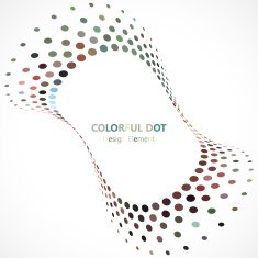 abstract color dots pattern background N4