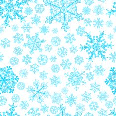 Christmas seamless pattern of snowflakes