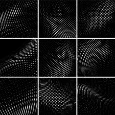 set of halftone background N3