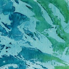 Colorful green and blue hand painted texture