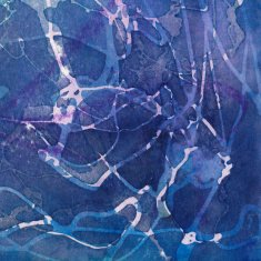 Shades of blue with layers textured and purple