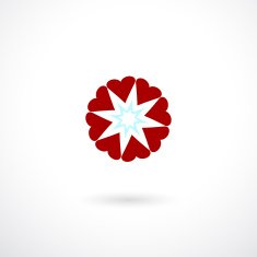 abstract color Hearts icon N2
