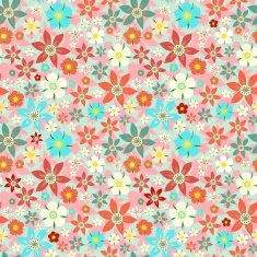 Seamless floral pattern - scandinavian style N3