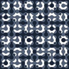 Connected dots geometric seamless pattern