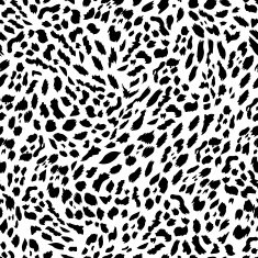 Black and white leopard fur seamless vector print N2