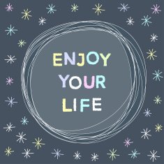 Funny doodle handmade card background N2