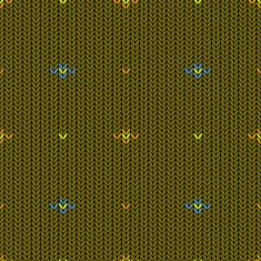Knitted seamless khaki pattern with multicolor strokes &ndash; Illustration N2