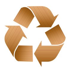 Recycling Symbol Wood Texture N2