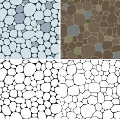 Stones seamless patterns