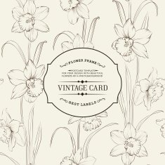 Spring flowers fabric seamless pattern N4
