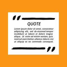 Vector Line Quote Blank Template
