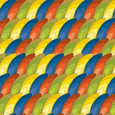 seamless pattern of colored feathers N8