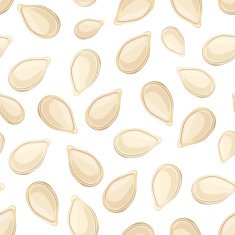 Seamless pattern with pumpkin seeds Vector illustration N2