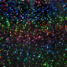 dots colored hologram sticker