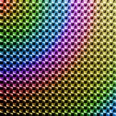 High saturation colored hologram sticker