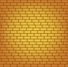 Vector yellow brick wall seamless background N2