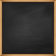 Empty square blackboard with wooden frame Template N2