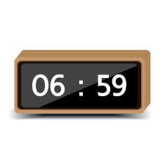 wood clock digital N2