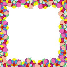 Abstract kaleidoscope frame background N2