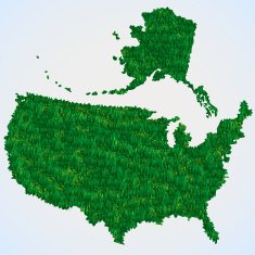USA map from grass N2