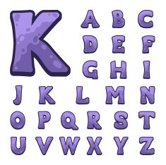 Stone game alphabet for user interfaces N21