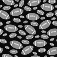 Gray and Black Football Tile Pattern Repeat Background N2