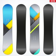 Snowboard sample symbols for design Vector