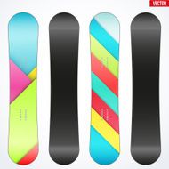 Snowboard sample symbols for design Vector N2