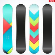 Snowboard sample symbols for design Vector N3