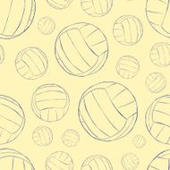 Seamless contours of volleyballs N2