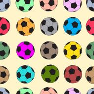 Seamless color soccer balls N2