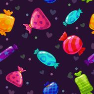 Seamless pattern with bright cartoon candies N2