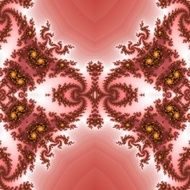 Symmetric fractal patterns in style of old embroidered lace N2