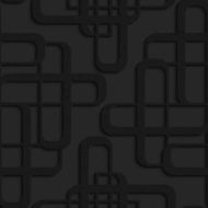 Black textured plastic overlapping futuristic shapes N2