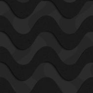 Black textured plastic horizontal waves layered N2