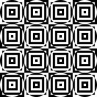 Black and white alternating circles cut through squares N2