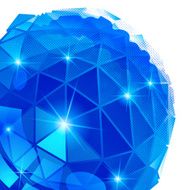 Vector grain technology backdrop multifaceted pixilated