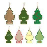 Christmas tree card Tag Label Elements